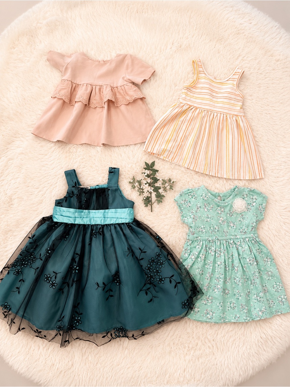 Baby Girl Dress Bundle 12M | Cat & Jack Tahari Blueberi Boulevard & More